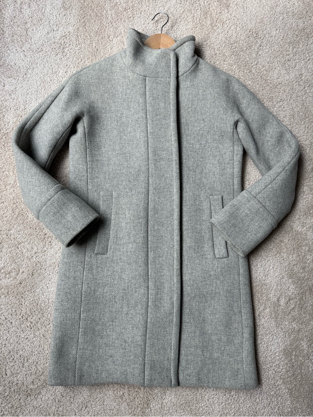 J. Crew Light Gray Wool Blend Coat
